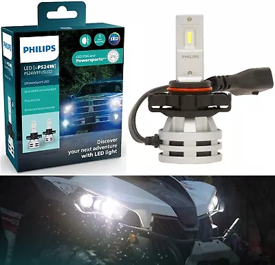 Philips UltinonSport LED White PSX24W 2504 Two Bulbs DRL Light Replacement Stock • $49.40