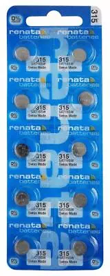 10 Pack | Renata Watch Batteries Silver Oxide Replacements 321 364 371 & More • £7.90