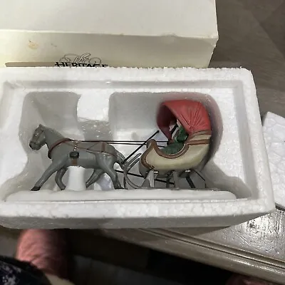 Dept 56 One Horse Open Sleigh From Heritage Village Collection 1988 • $21.99