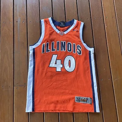£32.72 • Buy Vintage Nike Team Illinois Size M Jersey Team Apparel USA College Basketball