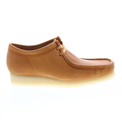 Clarks Wallabee 26168842 Mens Brown Leather Oxfords & Lace Ups Casual Shoes • $75.99