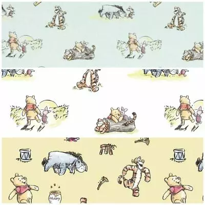 Winnie The Pooh Storytime Busy Days Quilting Cotton Fabric By The Half Yard  • $13.50