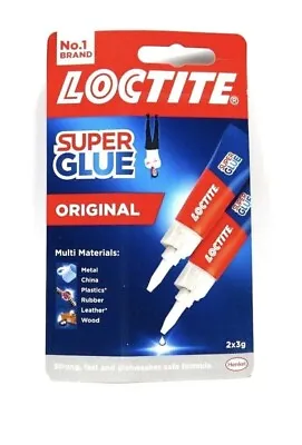 Loctite Universal Strong All Purpose Super Glue Adhesive Repairs Materials 2x 3g • £3.75