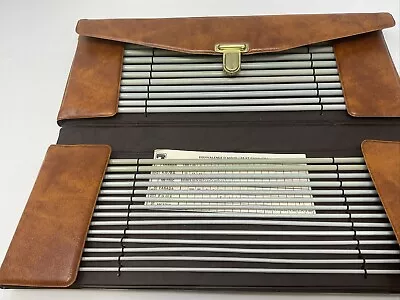 Tucky Vintage Faux Leather Case With 12 Complete Pairs Of Knitting Needles • $48.95