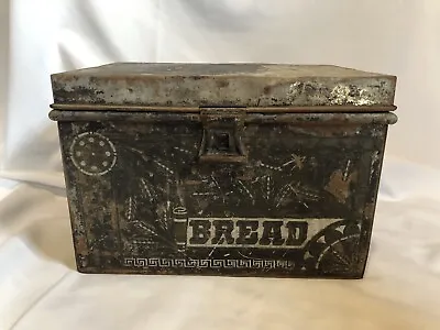 $260 • Buy Old Vintage BREAD BOX Civil War(?) Soldered Handle & Seams