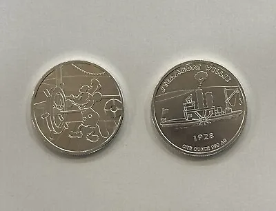 2024 Steamboat Willie 1 Troy Oz Silver Round 1928 Mickey Mouse Bullion Elemetal • $35.71