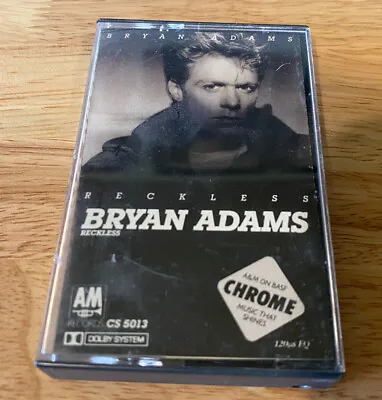 1984 BRYAN ADAMS “Reckless” Cassette • $5.70