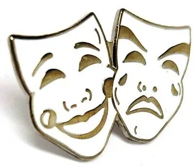 £2.95 • Buy THEATRE COMEDY & TRAGEDY MASK Badge - Free Postage