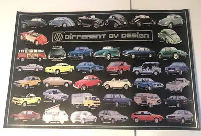 Volkswagen Different By Design Evolution Poster 1941-1985 Automobile Quarterly • $39.99