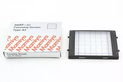   MINT In Box   Mamiya RB 67 PRO SD S FOCUSING SCREEN TYPE A4 CHECKER From JAPAN • $149.90