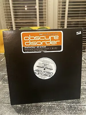 Obscure Disorder  Lyrically Exposed  (1997 Audio Research 12  Vinyl) DJ A-Trak • $59.99