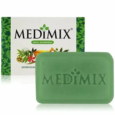 Real Medimix Ayurvedic Classic 18 Herbs Soap For Skin Problem - 75g - Free Ship • $8.27