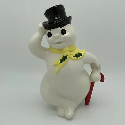 Atlantic Mold Ceramic Hand Painted Vintage Frosty Snowman Figure Christmas Decor • $20