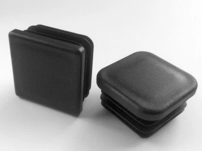 £3.46 • Buy 40x40mm Square Plastic End Caps Blanking Plugs Tube/ Box Section Inserts /Black 