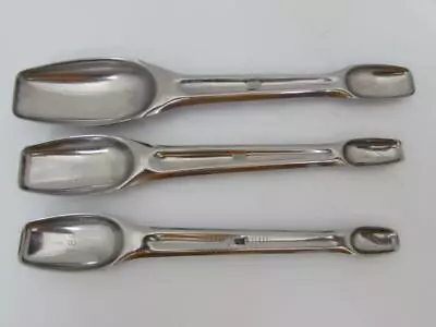 Vintage Foley Measuring Spoons Snap Lock Together 6 Measures 3 Pieces • $24.97