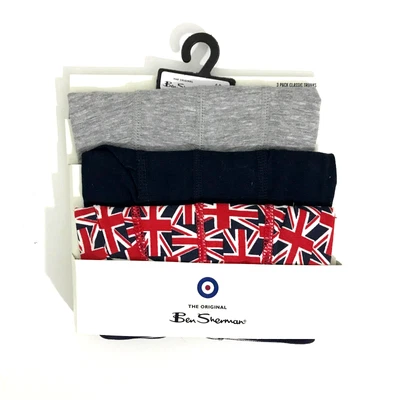 £14 • Buy Ben Sherman Boys Boxers 3 Pack Union Jack Age 5-6 Years Boys Underwear