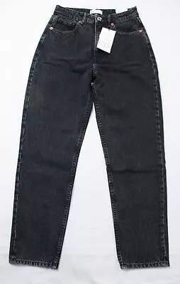 Zara Women's Classic Mom Fit High Rise Ankle Jeans JW7 Black Size 38/ US 6 NWT • $26.99
