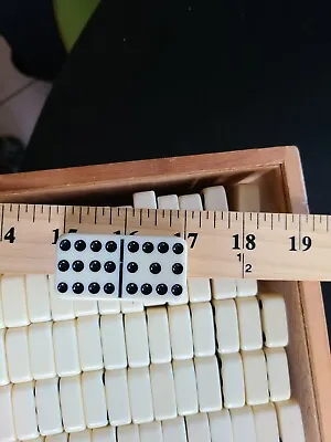 $149.99 • Buy Vintage Catalin Domino Set Tile Dominoes Game 90 In Wooden Box Double Twelve 12