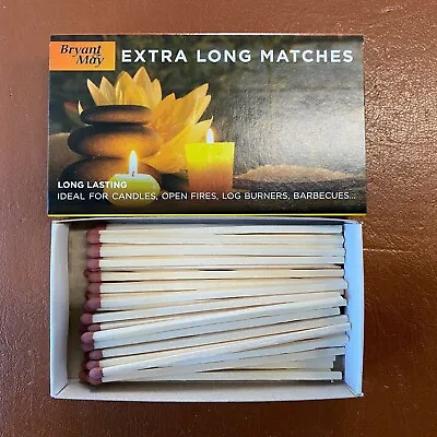 Box Of Bryant May Safety Matches Extra Long - Ideal For Candles Open Fires UK • £2.69