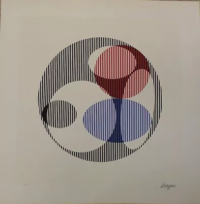 $559.30 • Buy Yaacov Agam  Triple Galaxy  Screenprint Hand Signed & Numbered Beautiful Image !