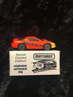 1/64 Matchbox Superfast Camaro Z 28 1996 Melbourne Motor Show • $15
