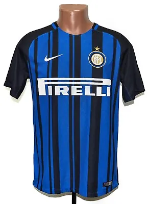 Inter Milan 2017/2018 Home Football Shirt Jersey Nike Size S Adult • £64.79