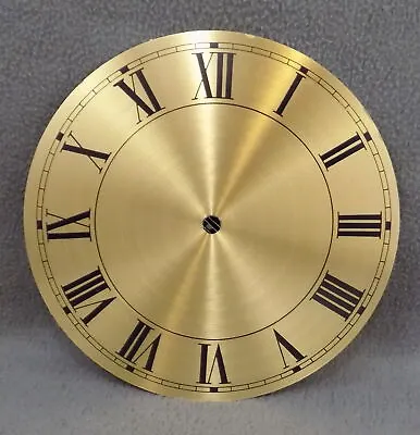 £9.99 • Buy 8 INCH BRASS CLOCK DIAL - ROMAN NUMERALS - NEW OLD STOCK 203mm BRASS DIAL