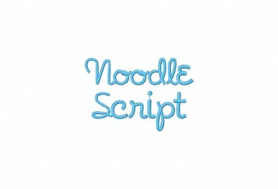 Noodle Font Machine Embroidery 576 Designs 8 Sizes On Multi-formatted CD • $12.99