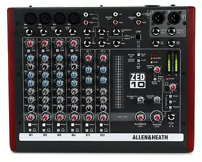 Allen & Heath ZED-10 10-channel Mixer With USB Audio Interface • $379.99