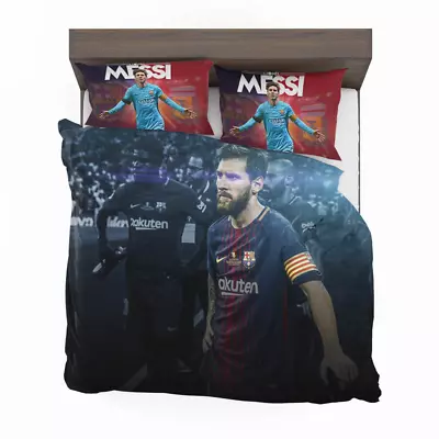Lionel Messi Quilt Duvet Cover Set Bedclothes Bedspread Full Soft Kids Twin • $54.99