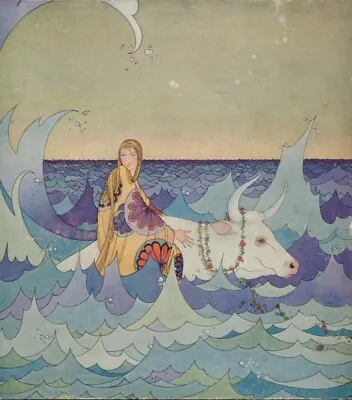 Europa And The Bull : Virginia Frances Sterrett : Circa 1921 : Art Print • $55