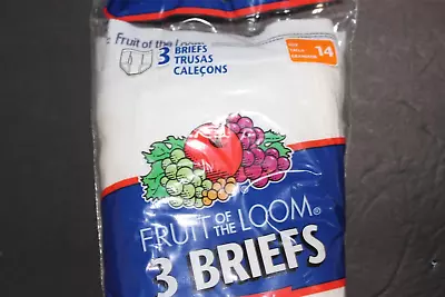 3 Pack Fruit Of The Loom Boy's Cotton Ribbed Brief Underwear SZ 14 Waist 26-27  • $9.98