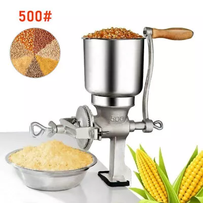 Cast Iron Corn Mill Grinder Manual Hand Crank Grains Oats Corn Wheat Coffee NulR • $31.32