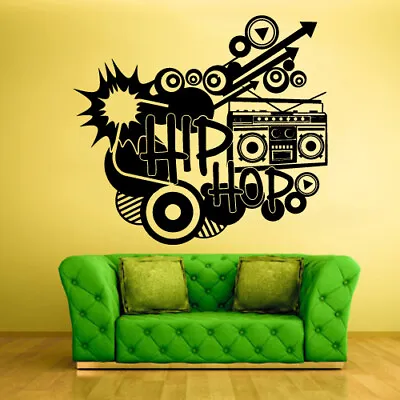 Wall Decal Vinyl Sticker Decor Art Bedroom Design Hip Hop Picture Music (Z532) • $29.74