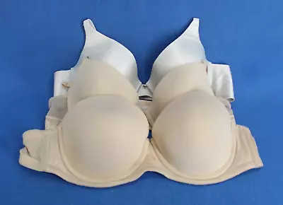 Maidenform 09470 Wacoal 75380 Petite Lined T-shirt Bra Bundle Lot Size 36A E6152 • $18.99