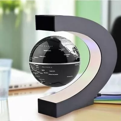 Novelty Antigravity Lamp Magnetic Levitation Globe Floating LED Light World Map • £25.54