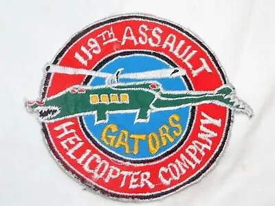 Vietnam US Army 119th ASSAULT HELICOPTER COMPANY Patch GATORS Vietnamese Made • $74.99