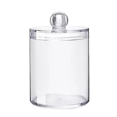 Clear Cotton Swab Ball Organizer Dispenser Q-Tips Holder Storage Jar Plastic Box • $19.86