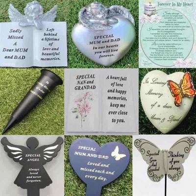 £2.49 • Buy Dad Mum Grandad Nan Memorial Plaque Stake Vase Ornament Grave Remembrance Item