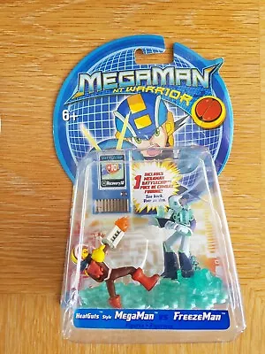 MEGAMAN NT WARRIOR HeatGuts Style MegaMan Vs FreezeMan Figures Mattel 2004 NEW  • £14.95