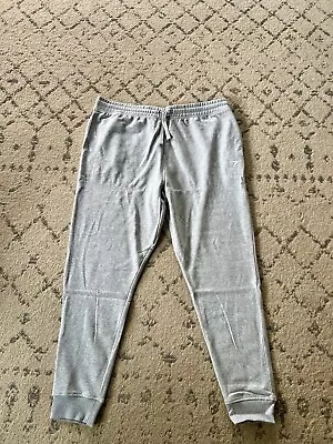 Gymshark Crest Joggers Light Grey Marl Slim Fit Sweatpants Mens Size 3XL • $24.99