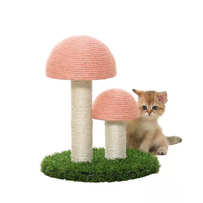 £22.95 • Buy Cat Scratching Post Mushroom Kitty Scratchers Tree Sisal Rope Furniture Toys