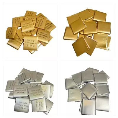 £80 • Buy Gold Silver Foil Milk Chocolate Neapolitans Wedding Birthday Christening Favours