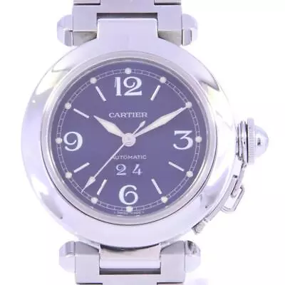 Authentic Cartier Pasha C Grande Date W31047M7 SS Automatic  #260-004-785-2440 • $1706.25