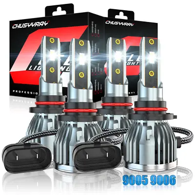 For Chevy Corvette C5 1997-2004 4PC 6000K LED Headlight Bulbs Kit High Low Beam • $55.99