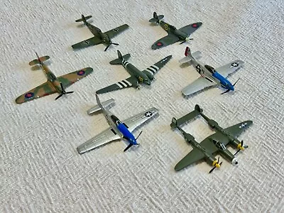 Set Of 7 Corgi WWII Era 1:72 Model Planes • $20