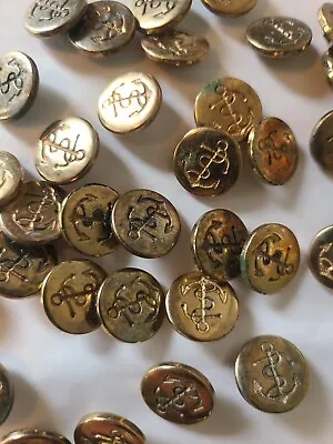 Lot Of Vintage Brass Nautical Buttons • $15.97