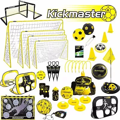 Kickmaster Premier Football Training Equipment Goalposts Indoor Goals Cones  • £21.99