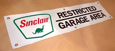 Sinclair Restricted Garage Area Banner Sign Gas Station Oil • $20