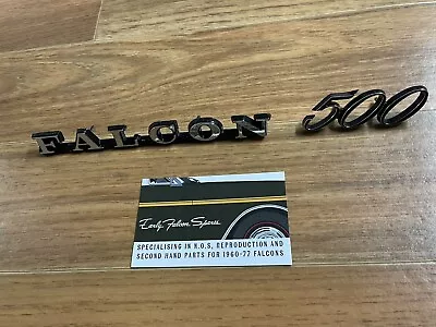 New Ford Falcon 500 Guard Fender Or Boot Badge Set XA XB XC Sedan Coupe Wagon • $52.50